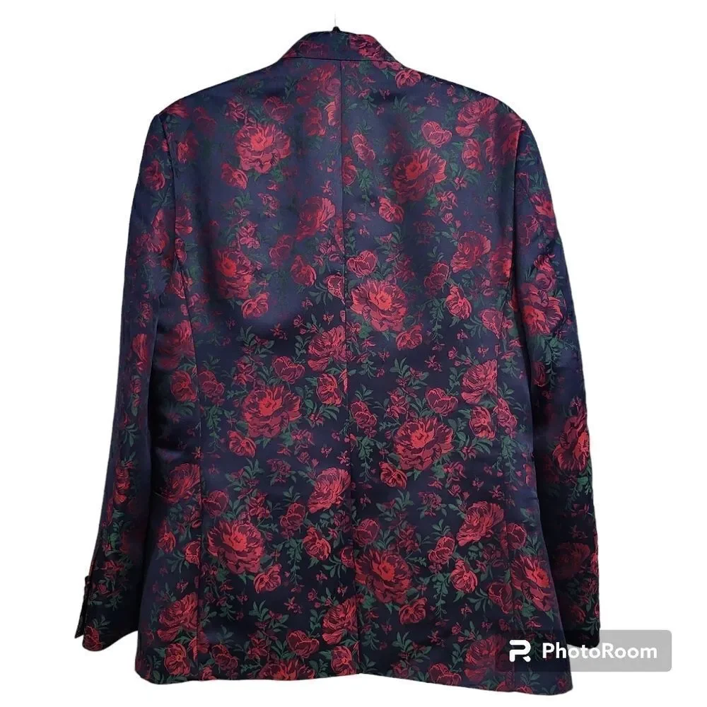 Esta Nicci floral 4 piece prom suit size 38 - Picture 3 of 16